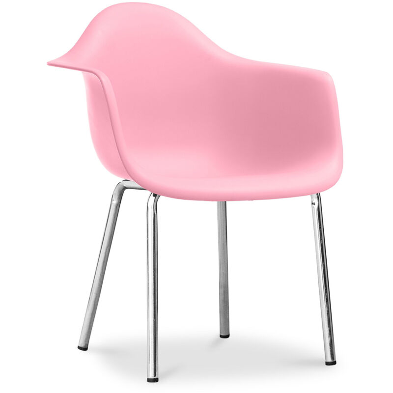 foto del prodotto sedia da pranzo daxi stile scandinavo premium design rosa