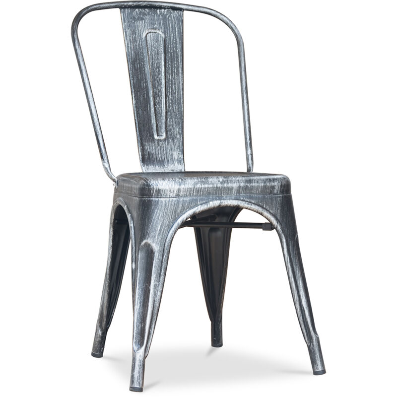 foto del prodotto sedia da pranzo design industriale acciaio nuova edizione stylix industriel