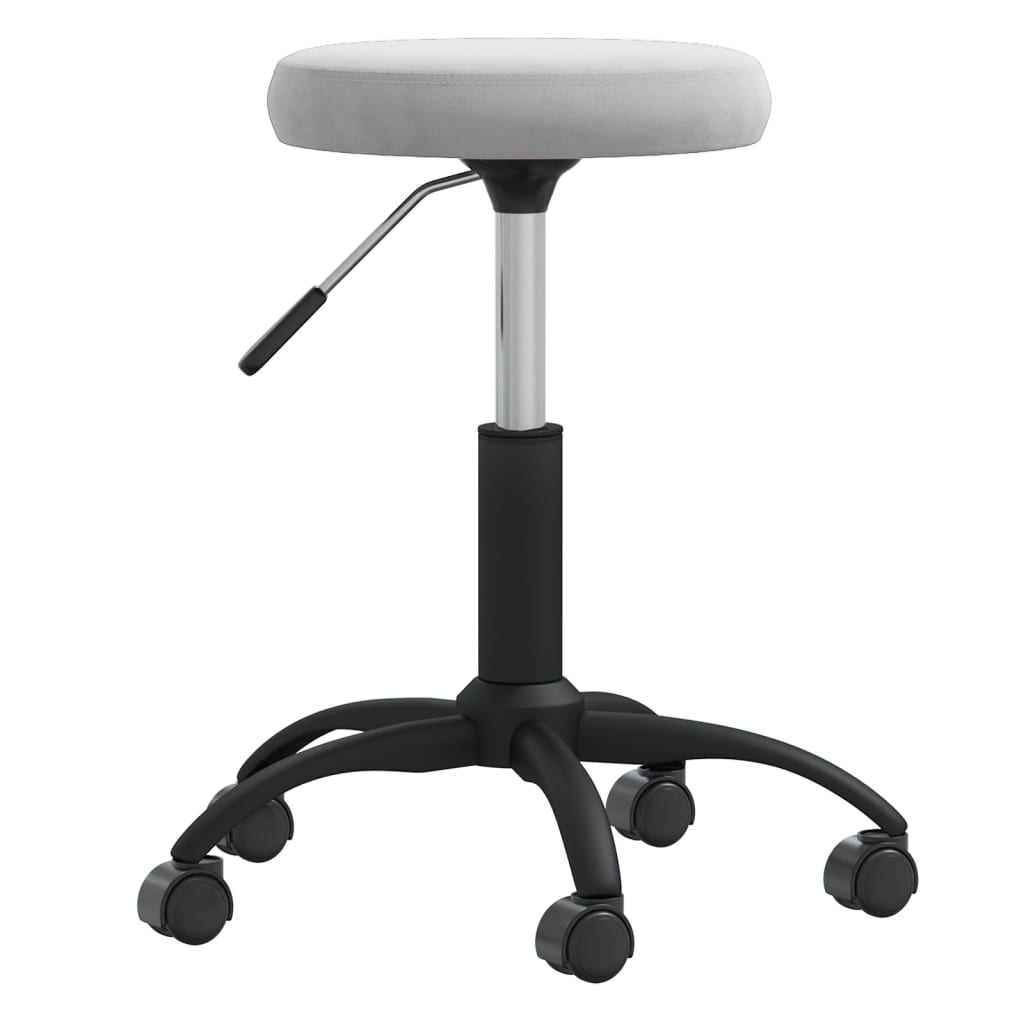 foto del prodotto sedia da pranzo grigio chiaro in velluto cod mxl 30702
