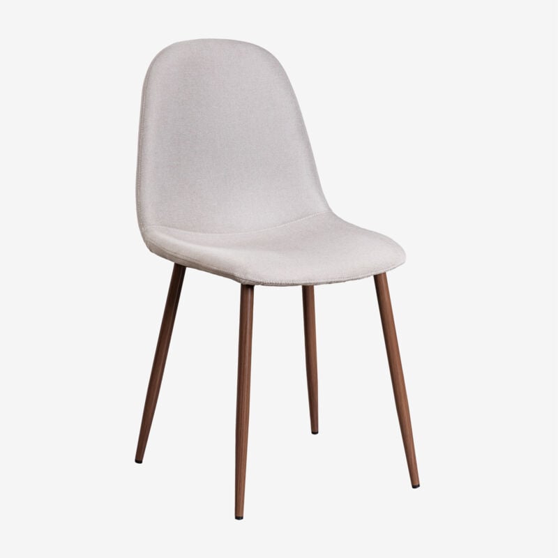 foto del prodotto sedia da pranzo imbottita glamm sklum legno scuro