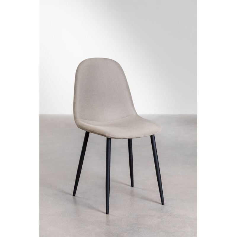 foto del prodotto sedia da pranzo imbottita glamm sklum nero