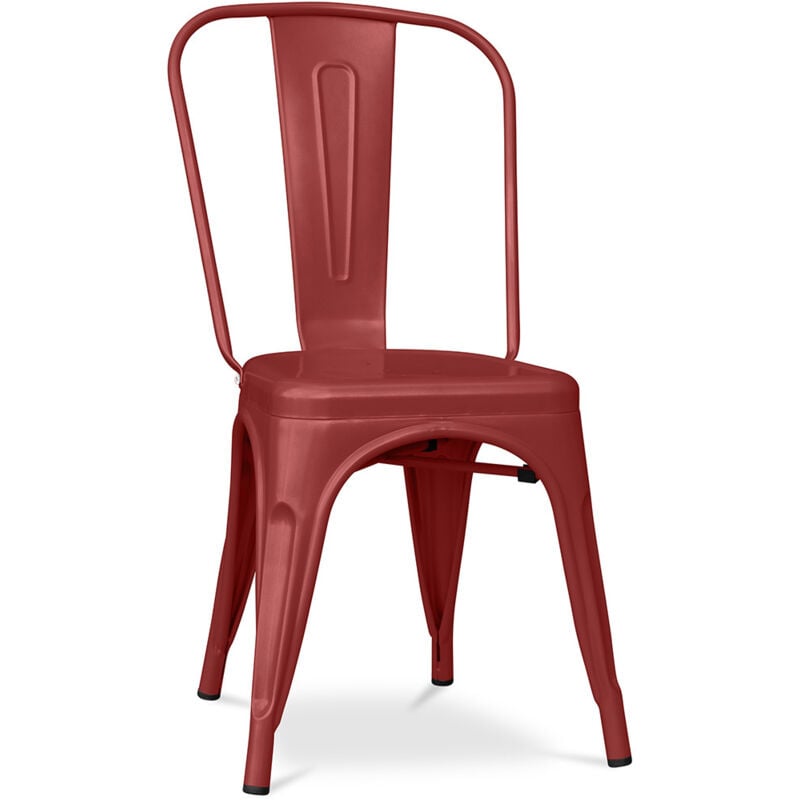 foto del prodotto sedia da pranzo in acciaio design industriale stylix bronzo