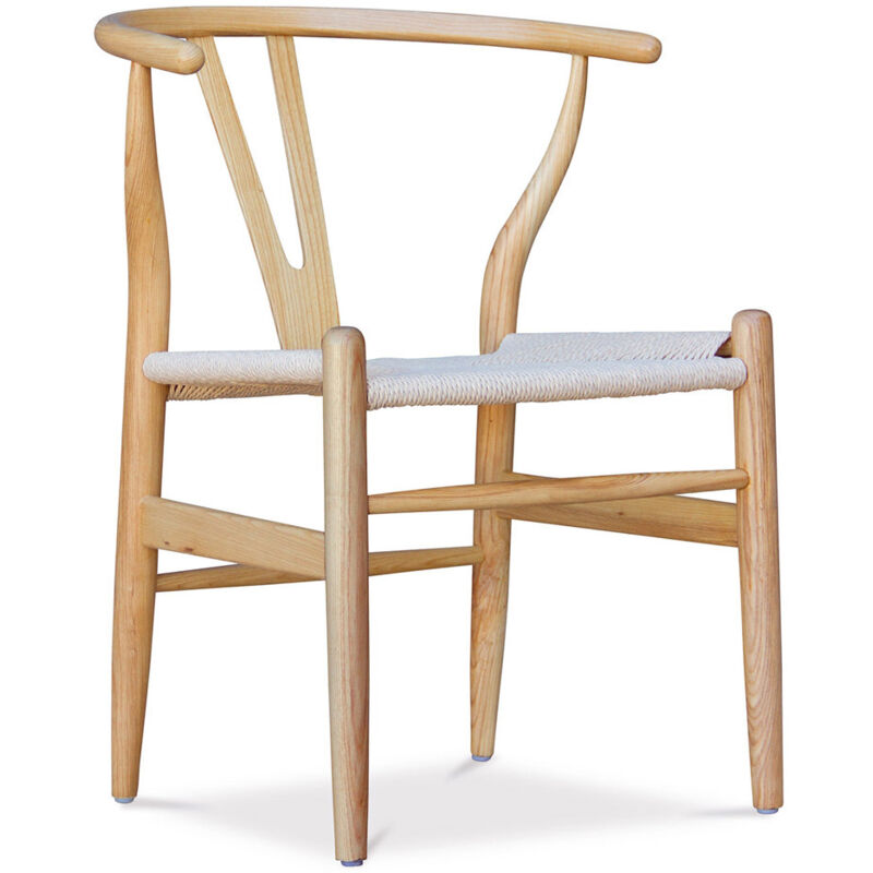 foto del prodotto sedia da pranzo in legno stile scandinavo wish legno naturale
