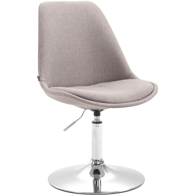 foto del prodotto sedia da pranzo maverick in tessuto grigio cromo