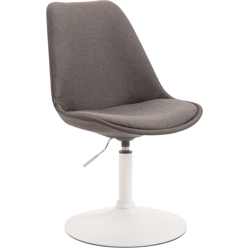 foto del prodotto sedia da pranzo maverick in tessuto grigio scuro bianco
