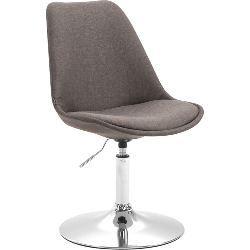 foto del prodotto sedia da pranzo maverick in tessuto grigio scuro cromo