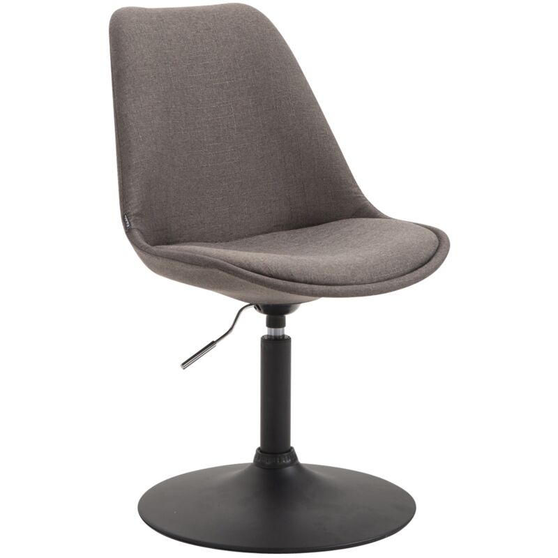 foto del prodotto sedia da pranzo maverick in tessuto grigio scuro nero