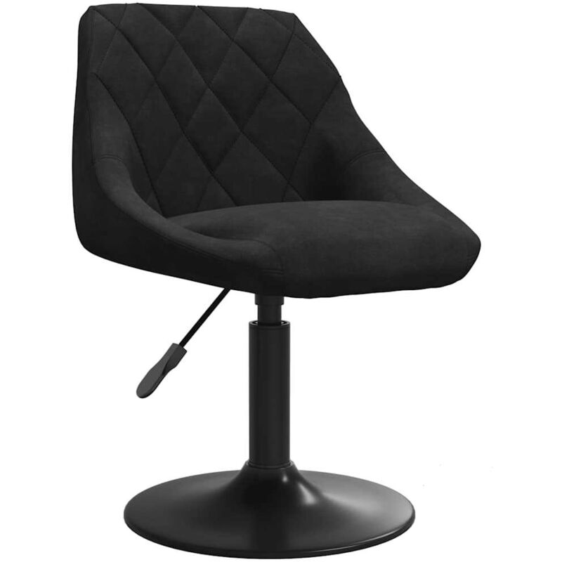 foto del prodotto sedia da pranzo nera in velluto - vidaxl