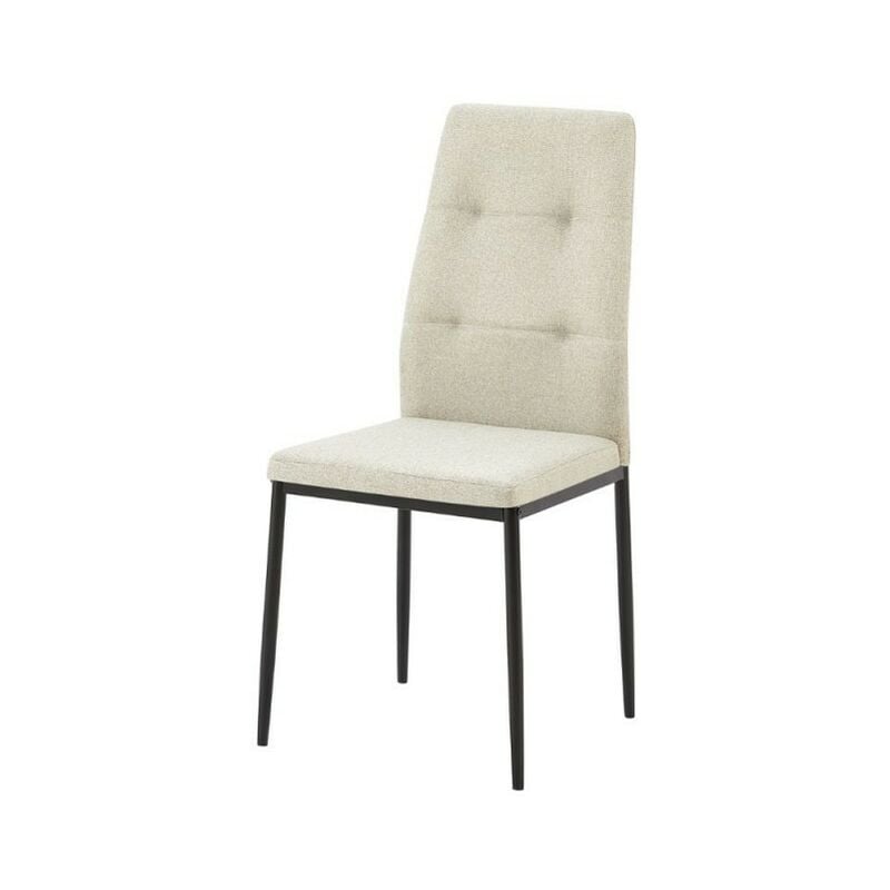 foto del prodotto sedia da pranzo rivestita in tessuto colore beige 63.5x89h cm adara