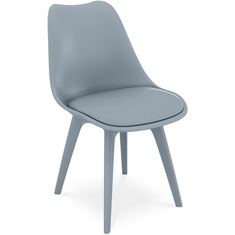 foto del prodotto sedia da pranzo stile scandinavo denisse grigio chiaro