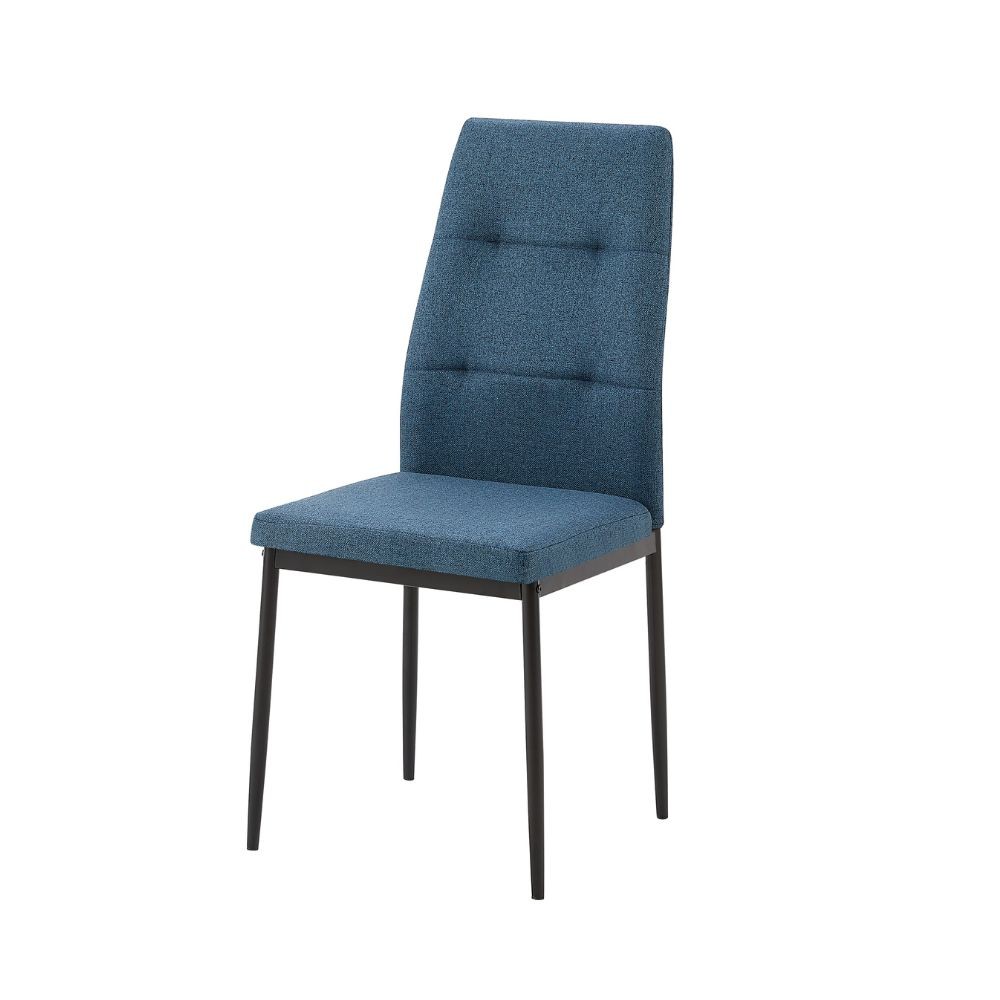 foto del prodotto sedia da pranzo tessuto blu adara 63.5x44x89h