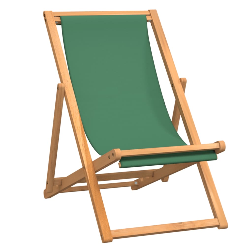 foto del prodotto sedia da spiaggia pieghevole in legno massello di teak verde cod mxl 17766
