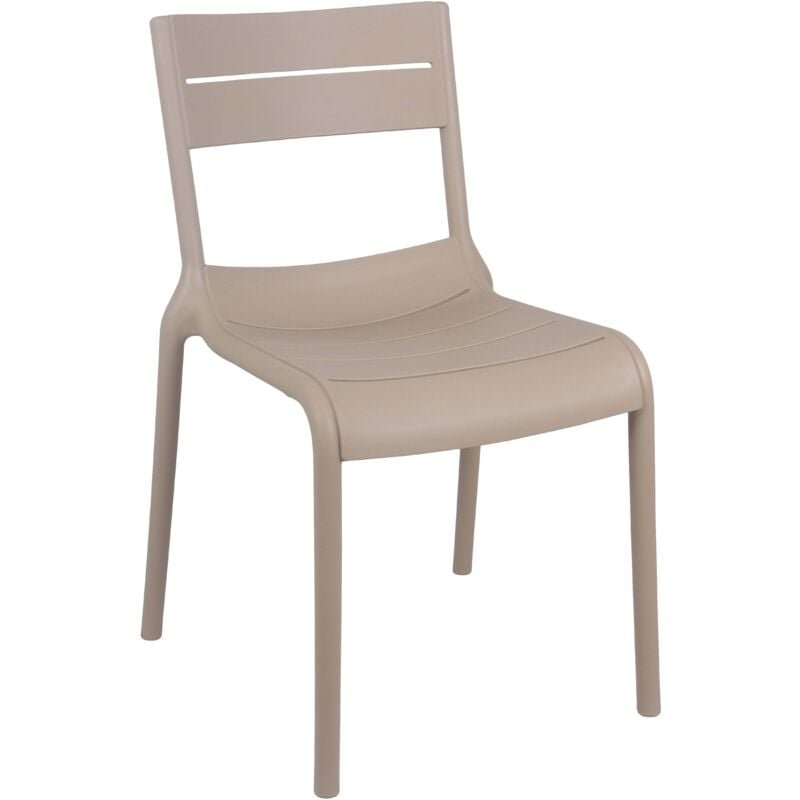 foto del prodotto sedia da terrazza in plastica beige