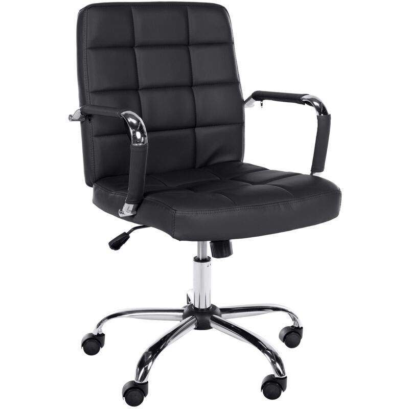 foto del prodotto sedia da ufficio ashland in similpelle nero