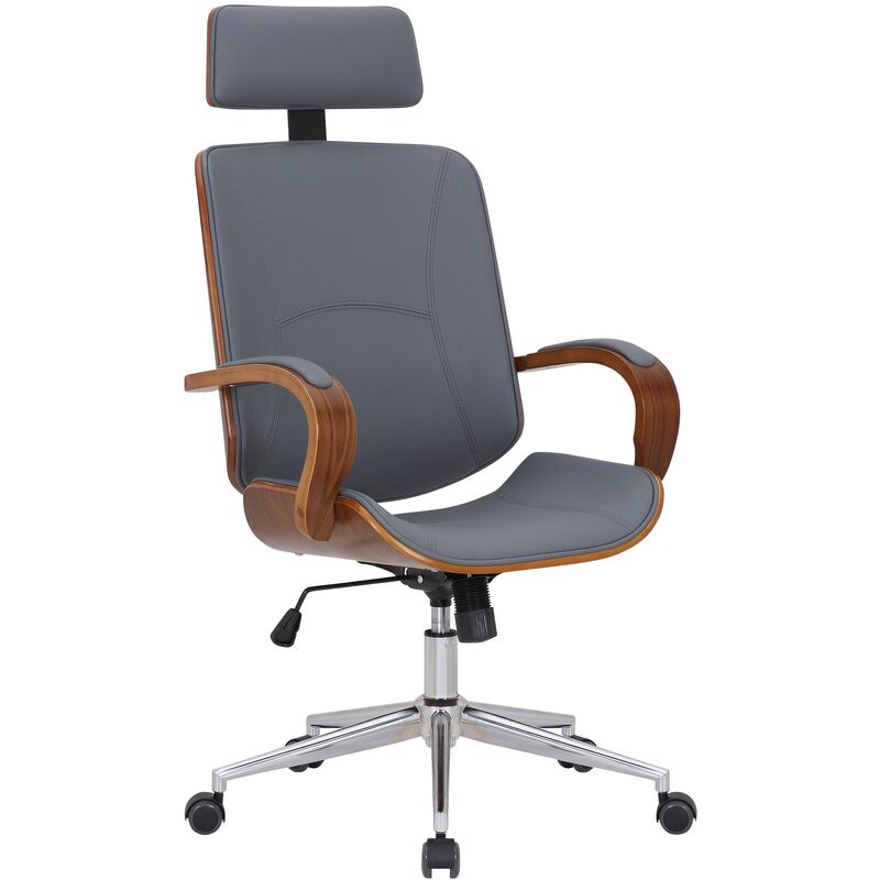 foto del prodotto sedia da ufficio dayton noce grigio