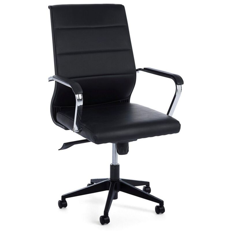 foto del prodotto sedia da ufficio ergonomica brent con braccioli e ruote altezza regolabile bianco
