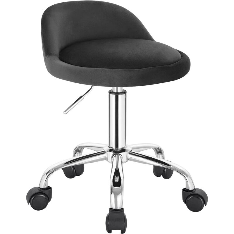foto del prodotto sedia da ufficio ergonomica scrivania sedia da lavoro girevole in velluto grigio scuro woltu