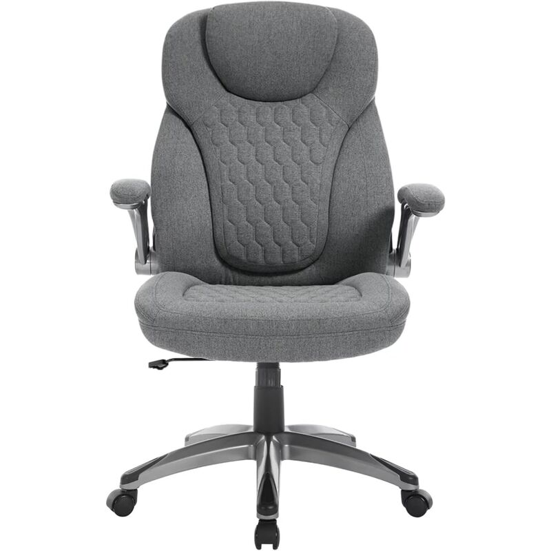 foto del prodotto sedia da ufficio ergonomica, sedia ufficio altezza regolabile, grigio woltu