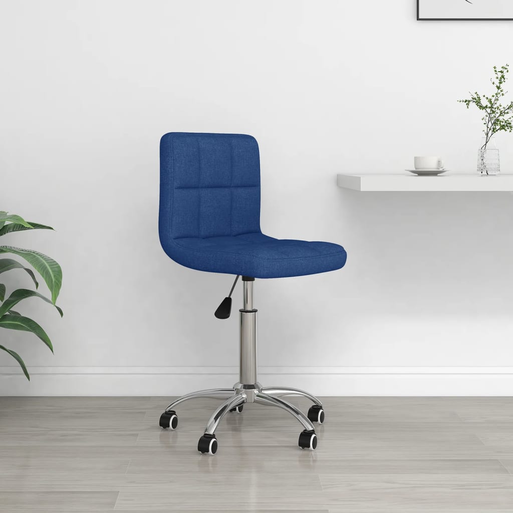 foto del prodotto sedia da ufficio girevole blu in tessuto cod mxl 26923