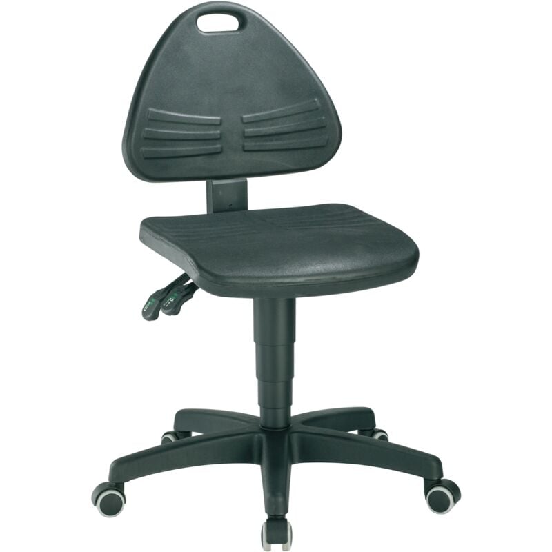 foto del prodotto sedia da ufficio imbottita in poliuretano integrale con ruote regolabile in altezza 430 600 mm