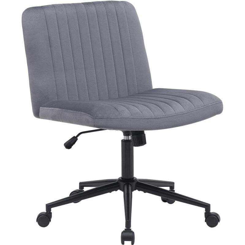 foto del prodotto sedia da ufficio kingman grigio scuro velluto