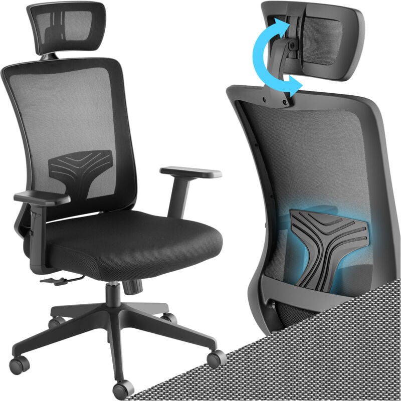 foto del prodotto sedia da ufficio phoibe ergonomica con poggiatesta regolabile sedie ufficio, sedia da scrivania, sedia da ufficio con rotelle