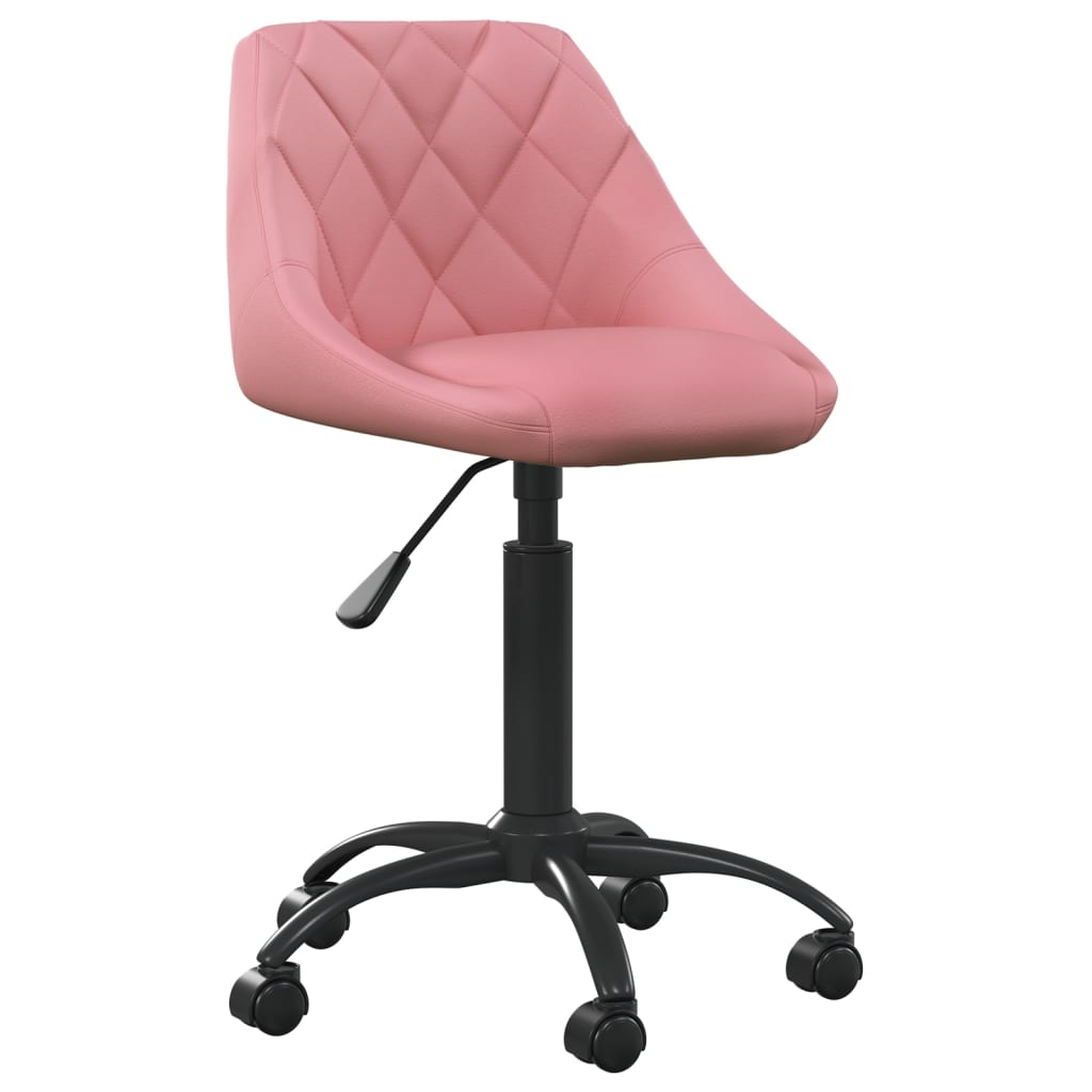 foto del prodotto sedia da ufficio rosa in velluto