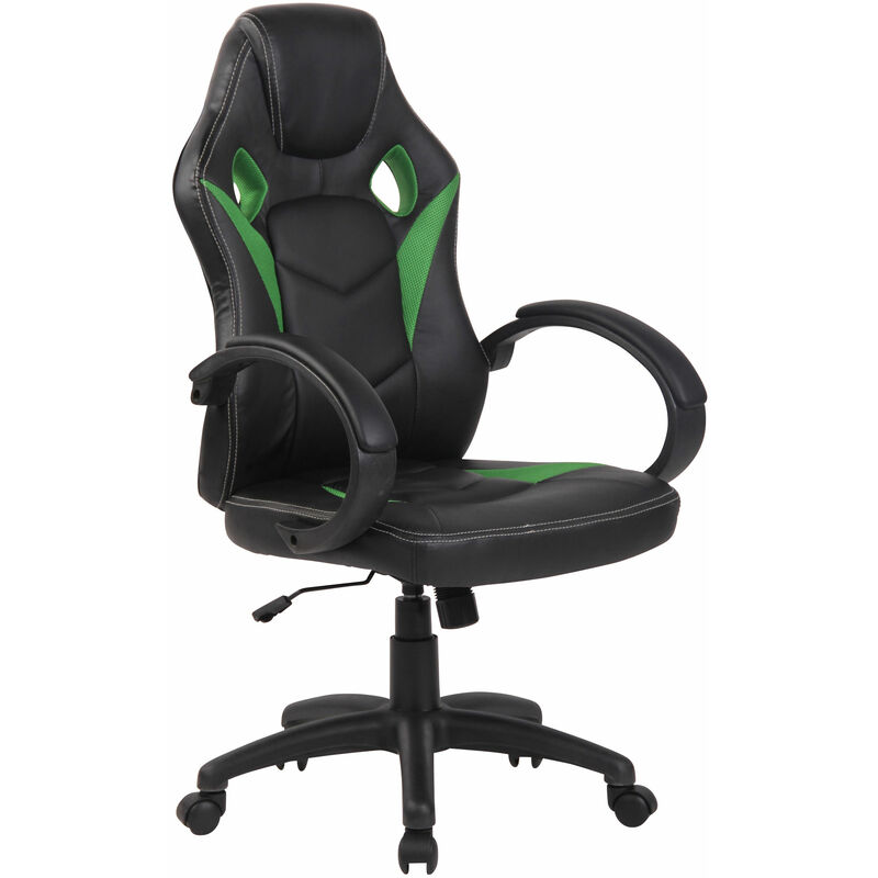 foto del prodotto sedia da ufficio sportiva magnus in similpelle verde