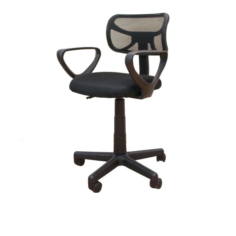 foto del prodotto sedia da ufficio spot2 con braccioli nero 54x44x87 cm