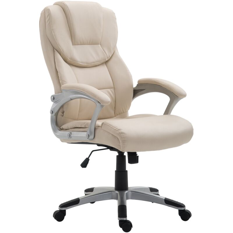 foto del prodotto sedia da ufficio texas v2 in similpelle crema