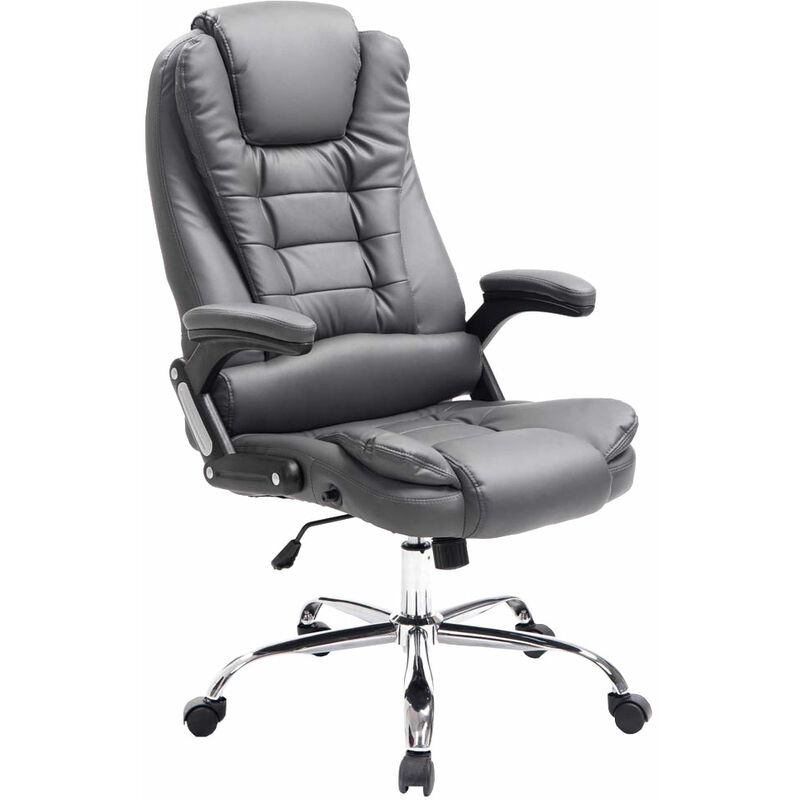 foto del prodotto sedia da ufficio thor in similpelle grigio