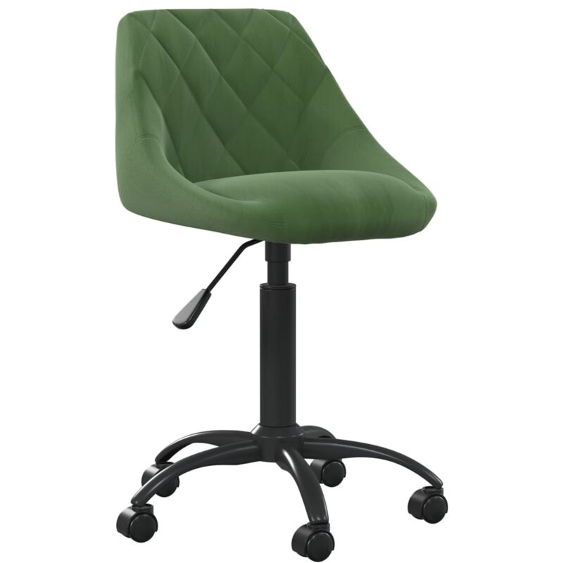 foto del prodotto sedia da ufficio verde scuro in velluto vidaxl