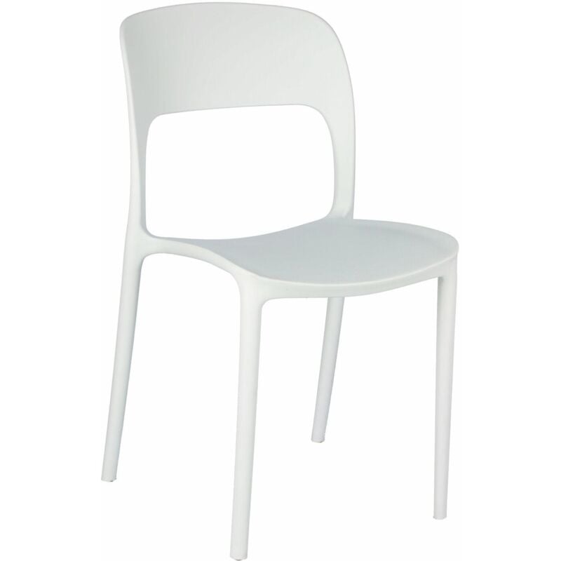 foto del prodotto sedia ergonomica in plastica flexi bianca
