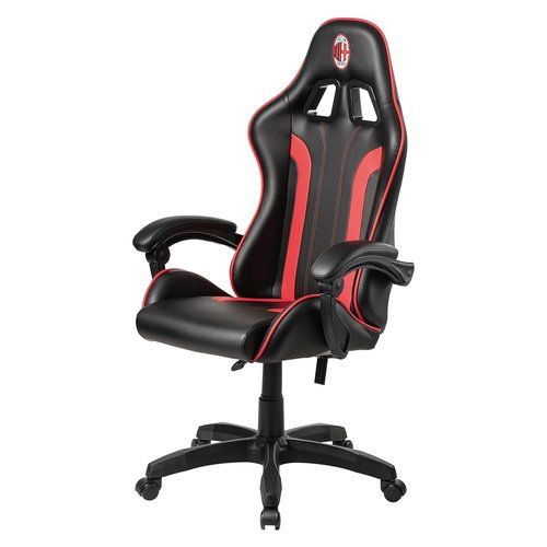 foto del prodotto sedia gaming qubick sgpn0003 ac milan devils black e red