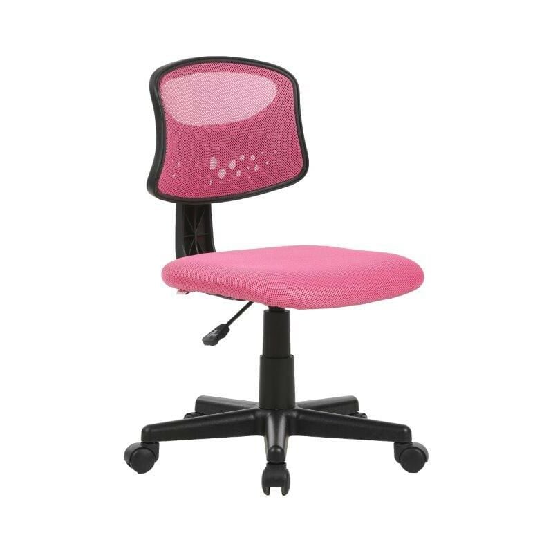 foto del prodotto sedia girevole operativa mod. pencil colore rosa alzata a gas 43x48xh77