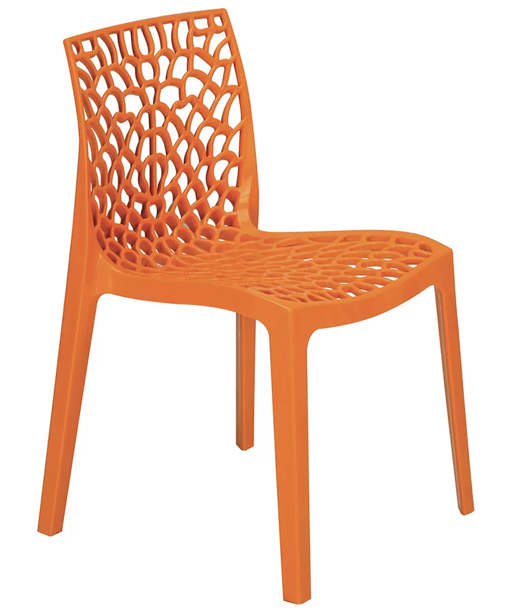 foto del prodotto sedia gruvyer polipropilene arancio