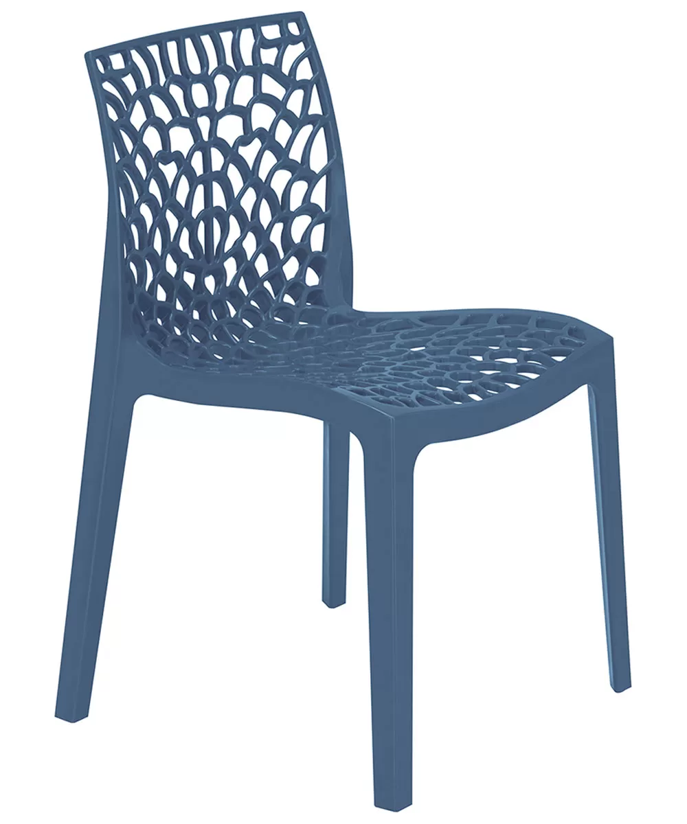 foto del prodotto sedia gruvyer polipropilene blu avio