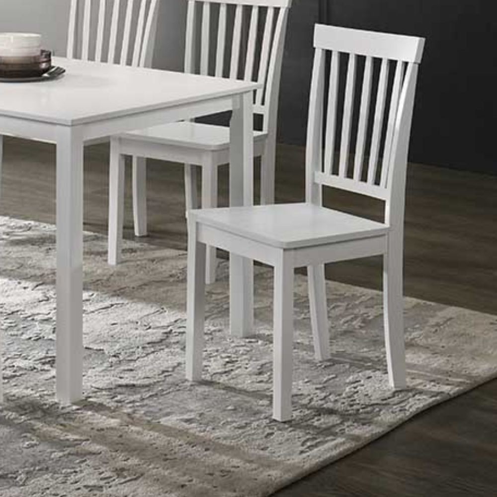 foto del prodotto sedia in legno dori colore bianco h93x42.5x41.5
