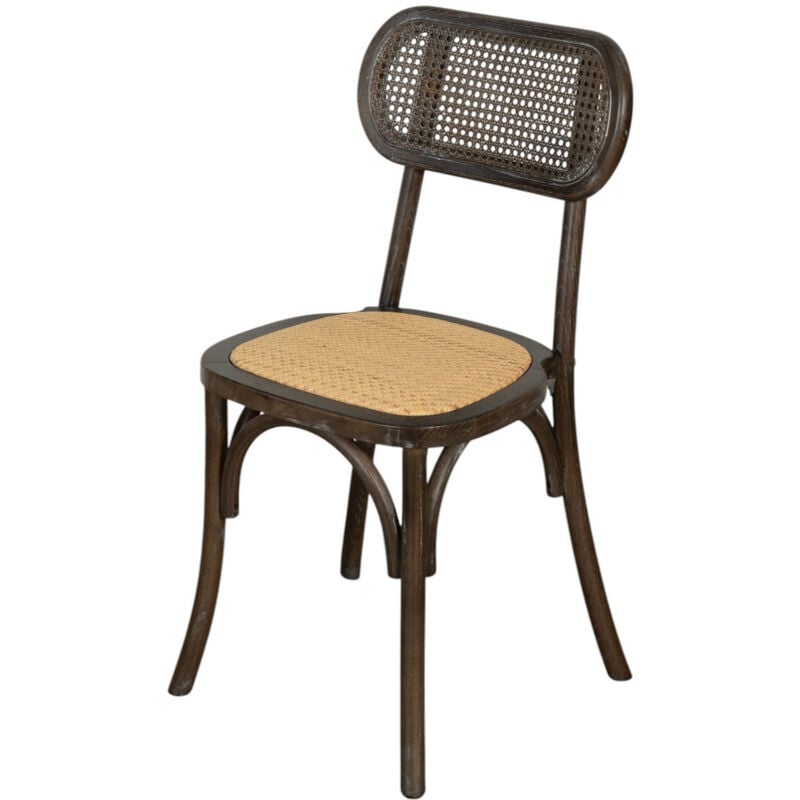 foto del prodotto sedia in legno e rattan 88x52x44 cm sedie rustiche sedia da cucina sedie sala da pranzo sedie moderna sedia thonet vintage