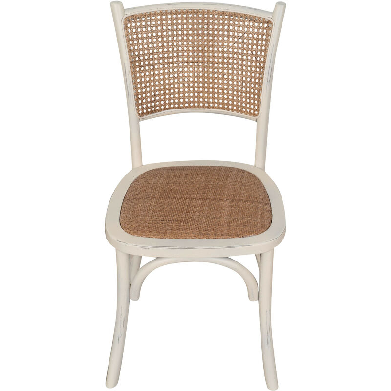 foto del prodotto sedia in legno e rattan sedia thonet sedia retr sala da pranzo, cucina, ristoranti, bar sedia vintage bianca sedie rustiche
