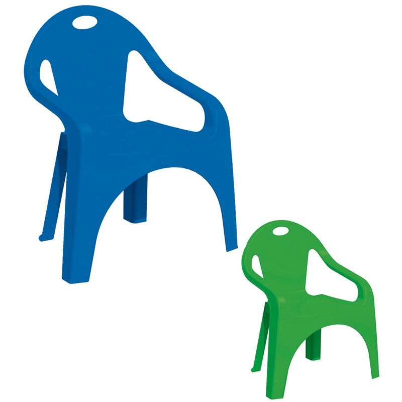 foto del prodotto sedia in plastica colorata gioco per bambini da esterno interno casa giardino