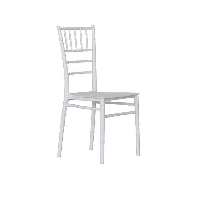 foto del prodotto sedia in polipropilene bianco mod. linda