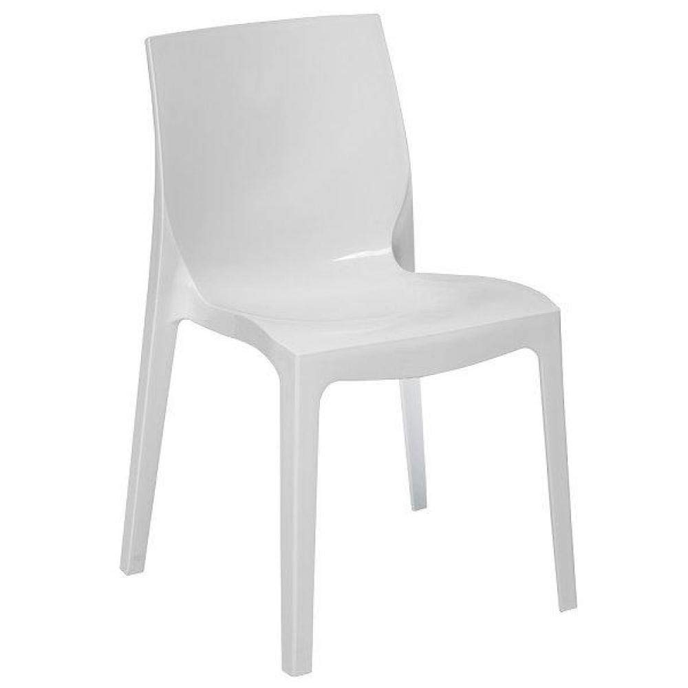 foto del prodotto sedia in polipropilene ice colore bianca