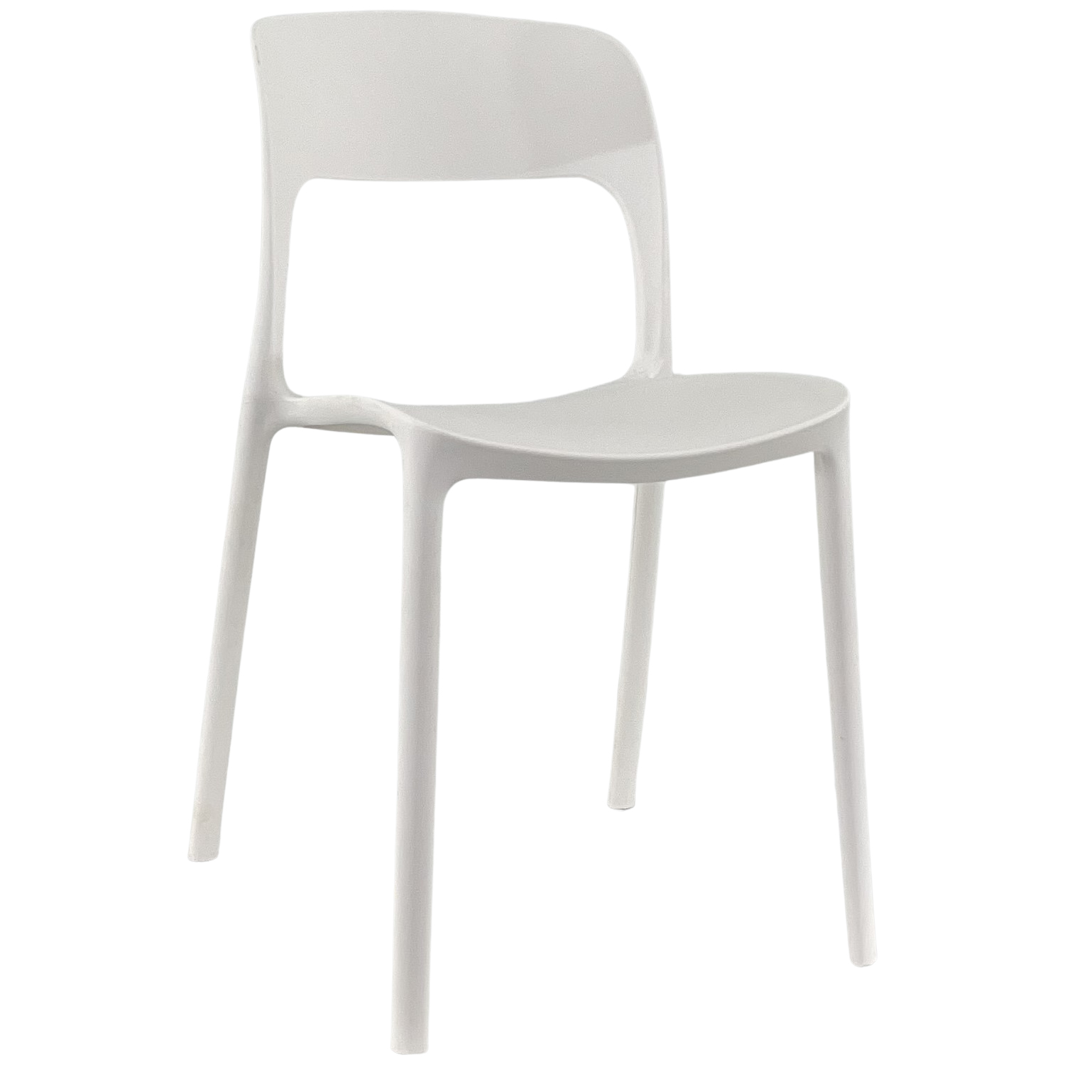 foto del prodotto sedia in polipropilene marte ergonomica arredo di design esterno e interno da giardino impilabile sedie m bianco 1 sedia