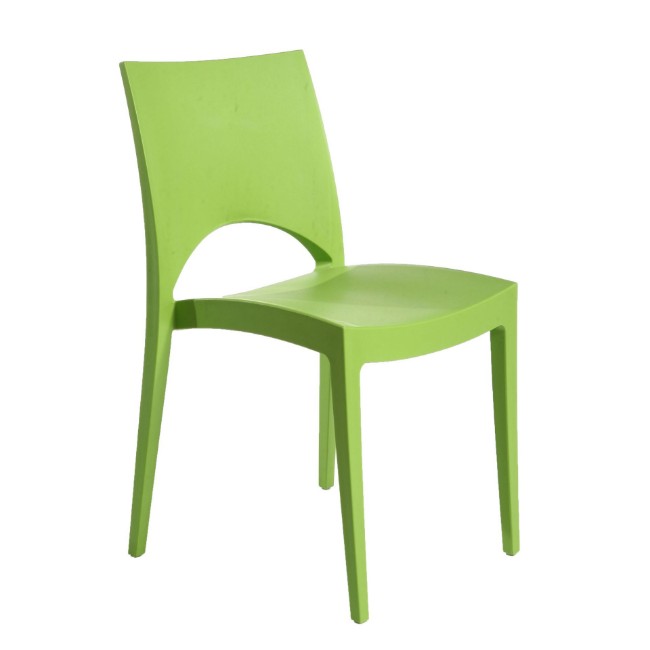 foto del prodotto sedia in polipropilene paris colore verde mela