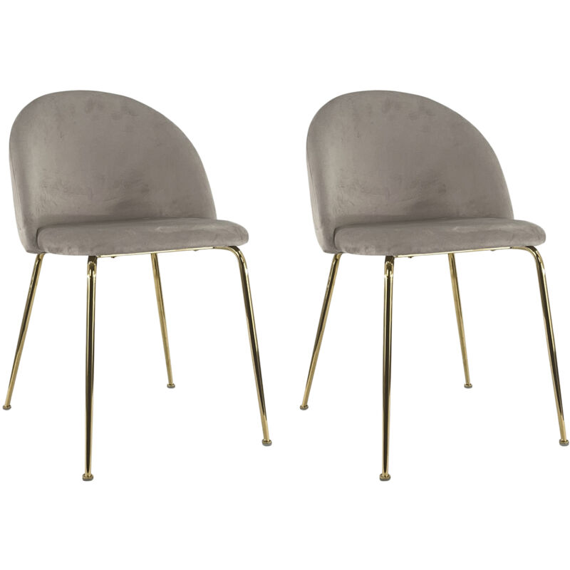foto del prodotto sedia in velluto e oro oslo da sala pranzo con gambe metallo dorate seduta imbottita sedie poltroncine di design per salotto soggiorno moderne