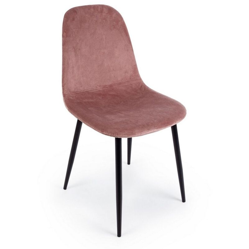 foto del prodotto sedia irelia con struttura seduta e schienale in velluto, per arredo interno 52,5 x 42,5 x h 90 cm verde scuro confezione da 1 pezzo