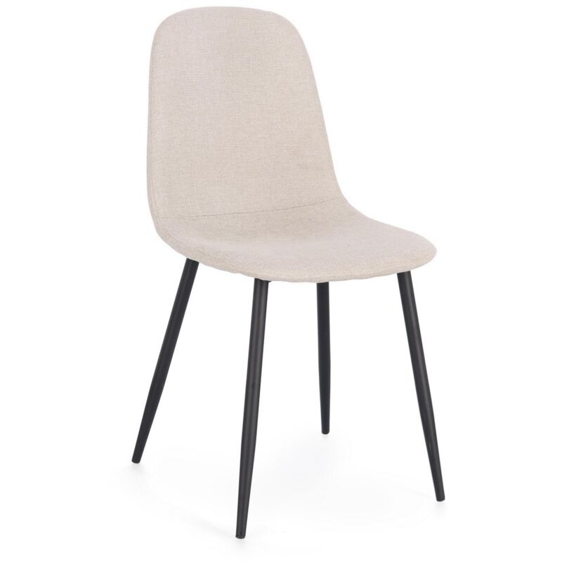 foto del prodotto sedia irelia velluto nero beige 733230