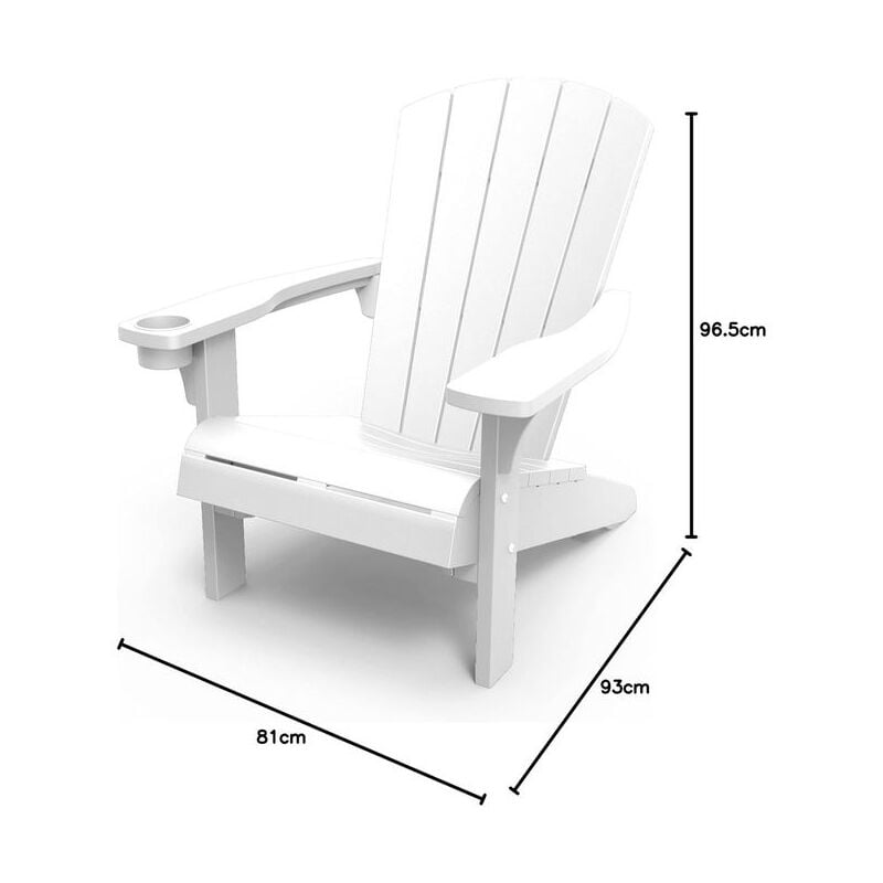 foto del prodotto sedia keter alpine adirondack bianco k250861k450kk