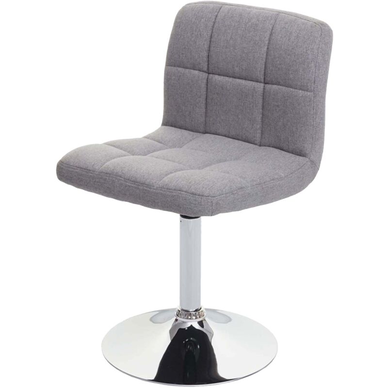 foto del prodotto sedia lounge kavala tessuto 48x45x78cm grigio chiaro